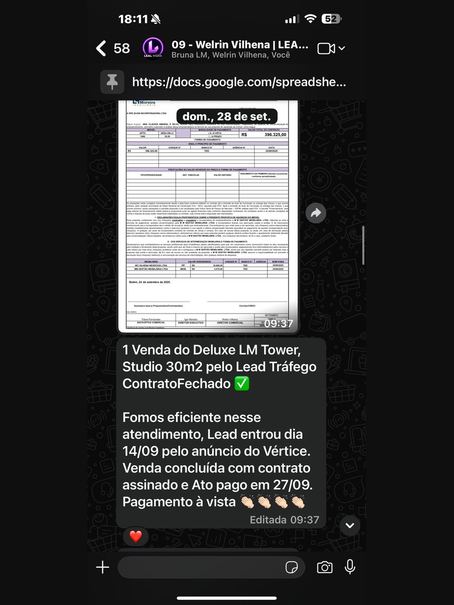 Venda Deluxe LM Tower — lead Meta Ads imobiliária Leal Mídia